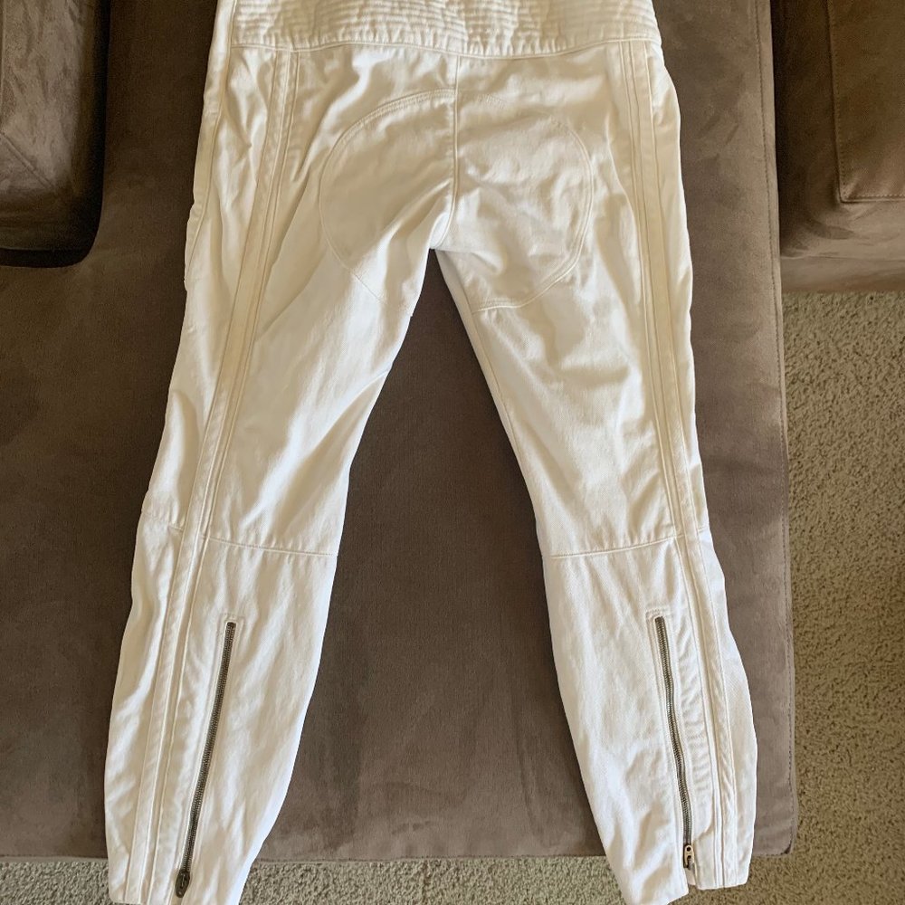 Chloe optic white denim straight leg ankle jeans - Picture 2 of 8